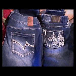 Two pair Vanity Slim Skinny’s 28 waist 32 length
